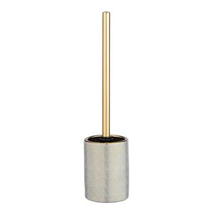 Wenko Nuria Toilet Brush with Holder Gold and White Wenko Nuria Toilet Brush with Holder Gold and White